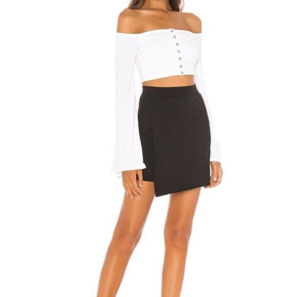 Free People Mod Faux Wrap Mini Skirt. XS